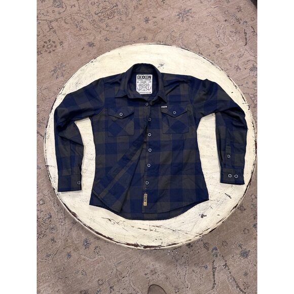 Dixxon Flannel Co. O-Dark-30 Navy Plaid Flannel Shirt S - Picture 5 of 7